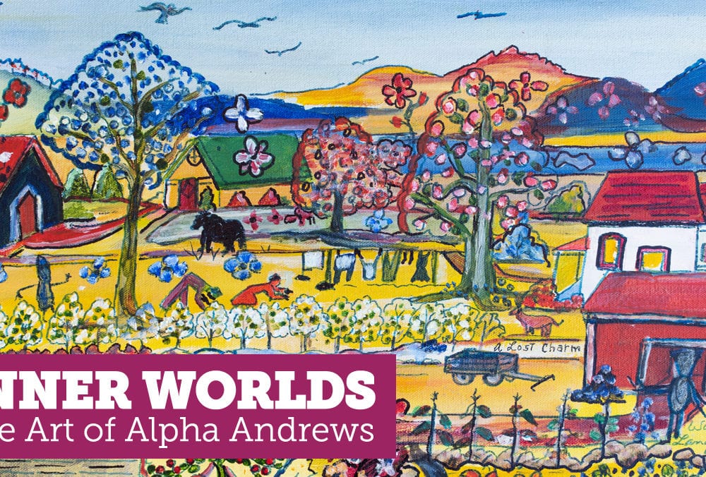 "Inner Worlds: The Art of Alpha Andrews" Web Banner