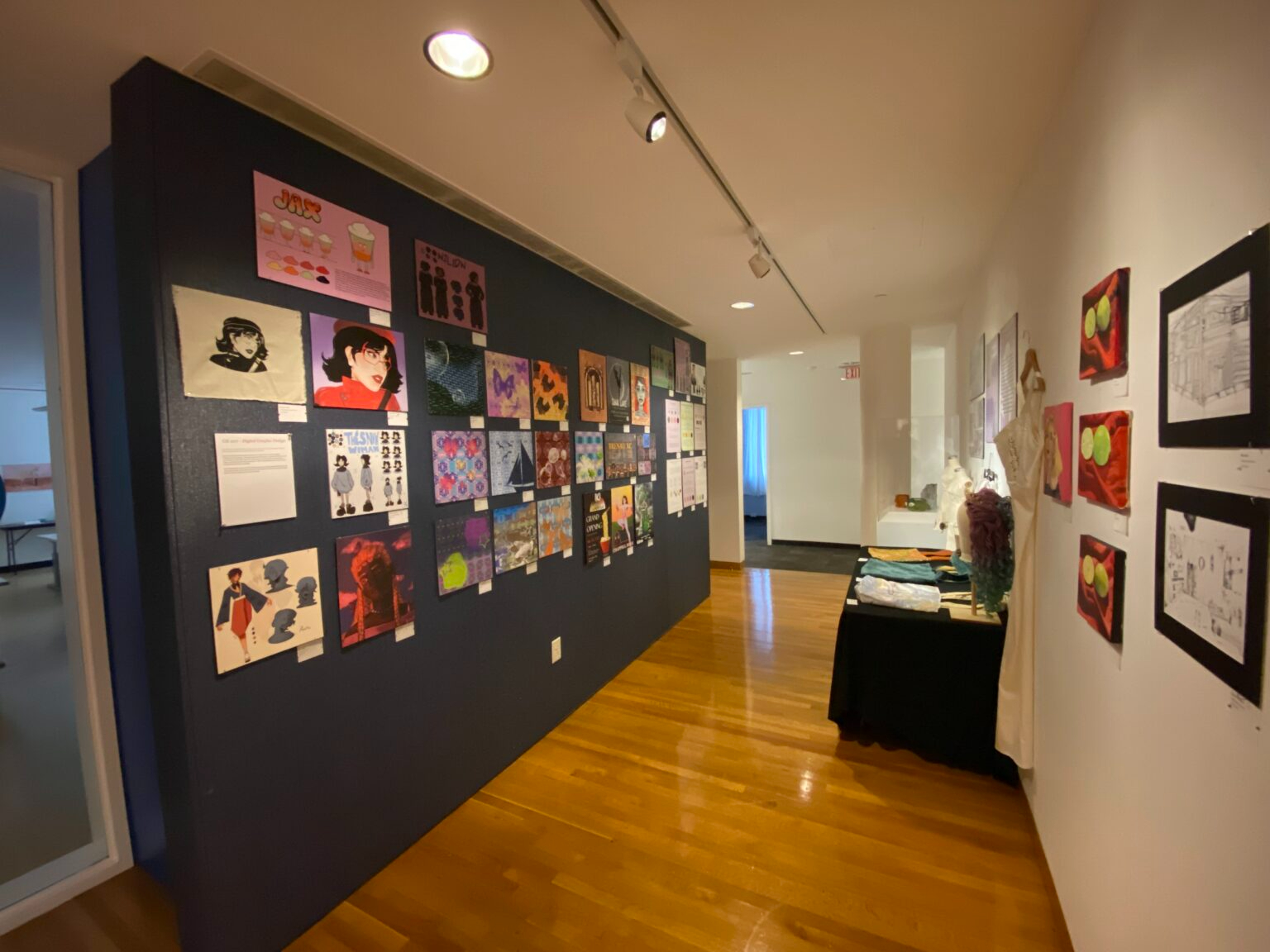 student art on wall at high museum